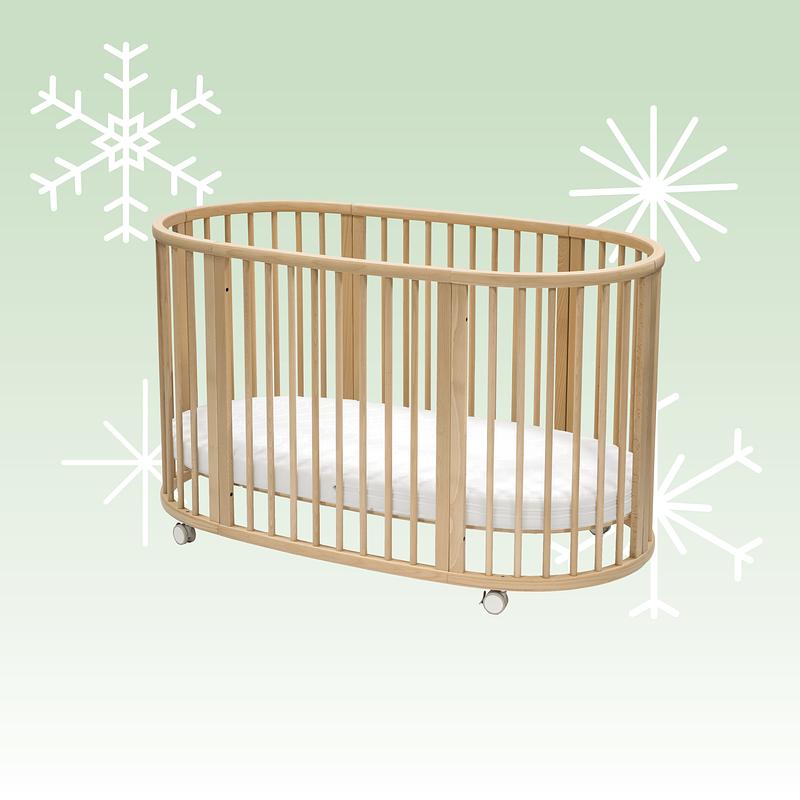 Sleepi bed with holiday background.