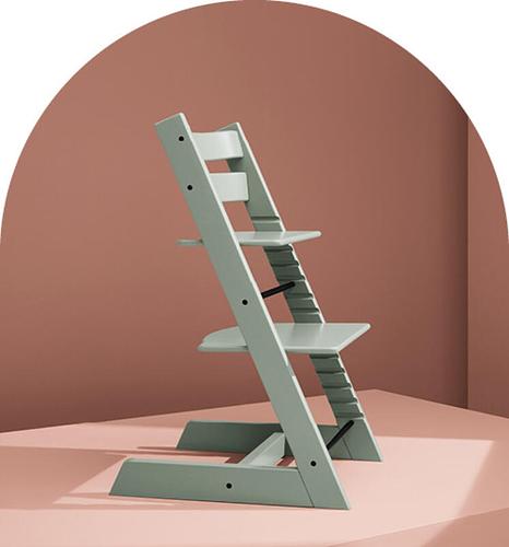 Tripp Trapp chair in color glacier green.