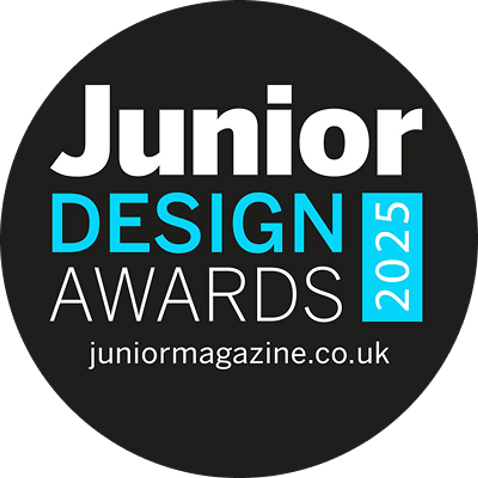 Junior Design Awards 2025 Logo von juniormagazine.co.uk.