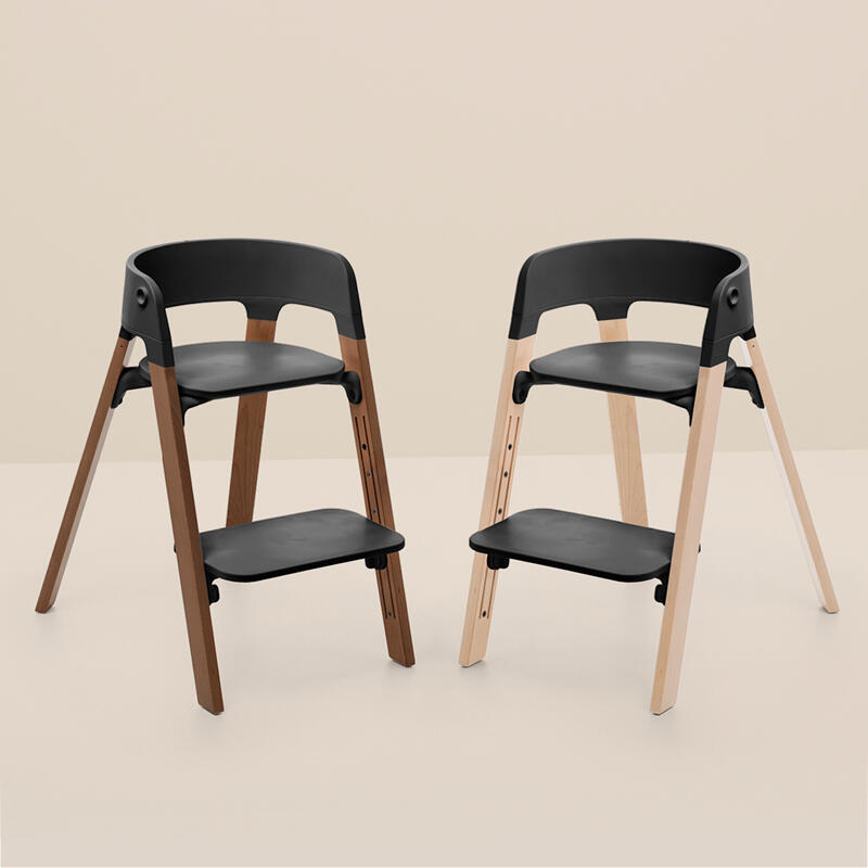 Stokke® Steps™ Chair Hazy Grey Legs with White