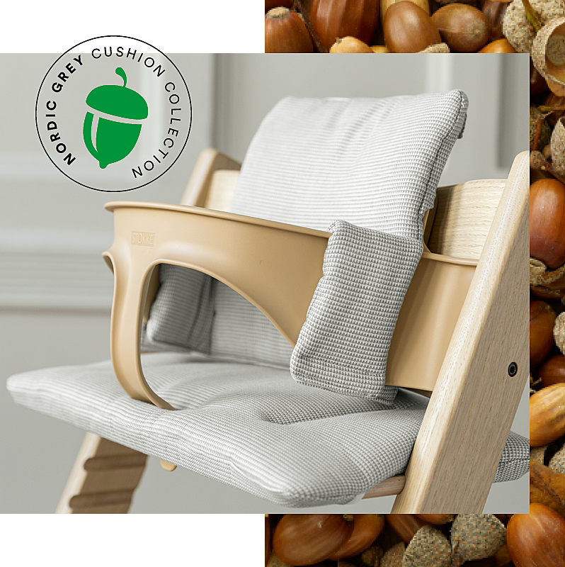 Blausberg Baby per il seggiolone di Stokke Tripp Trapp Grigio scuro antracite stelle rivestito Cuscino Blausberg Baby per il seggiolone di Stokke Tripp Trapp Grigio scuro antracite stelle rivestito Cuscino