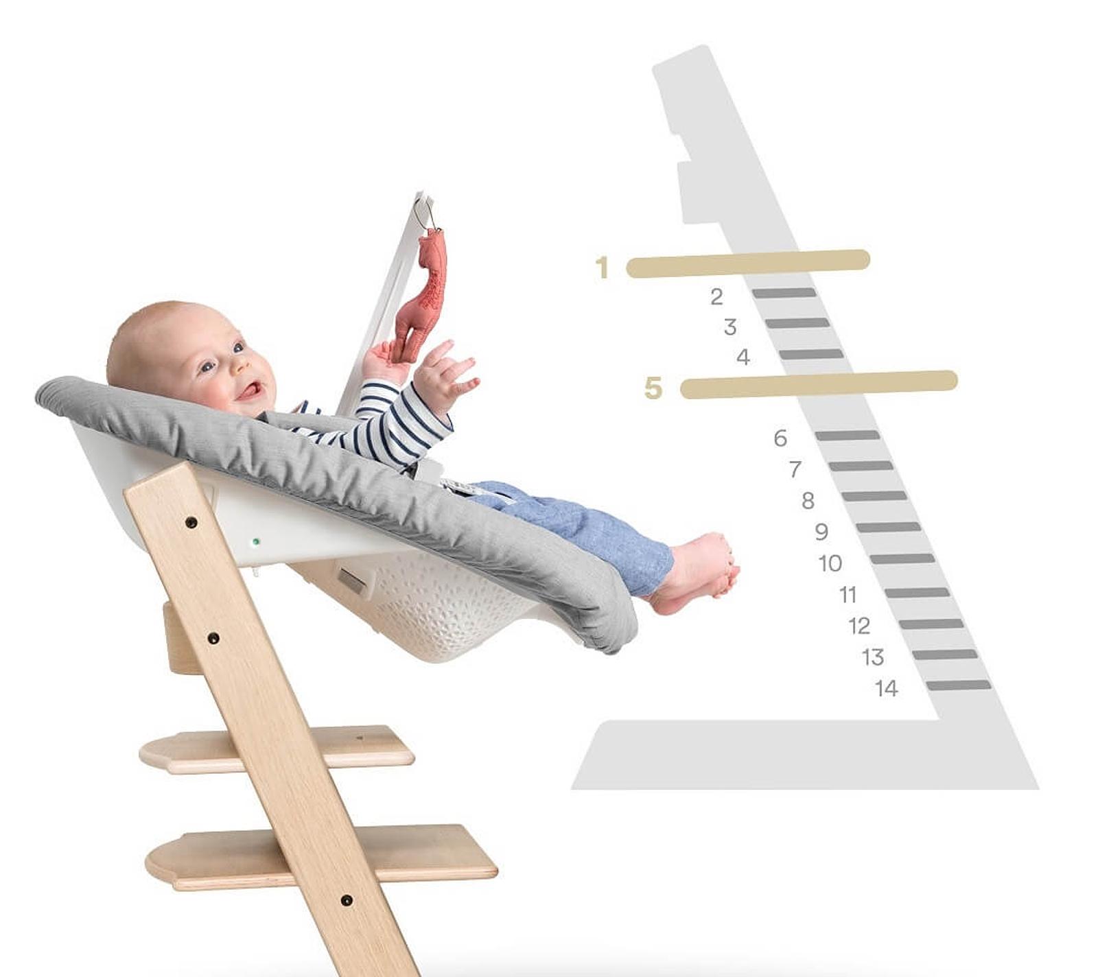 ストッケ】STOKKE チーク1脚（シリアルナンバー3）（高さ調整