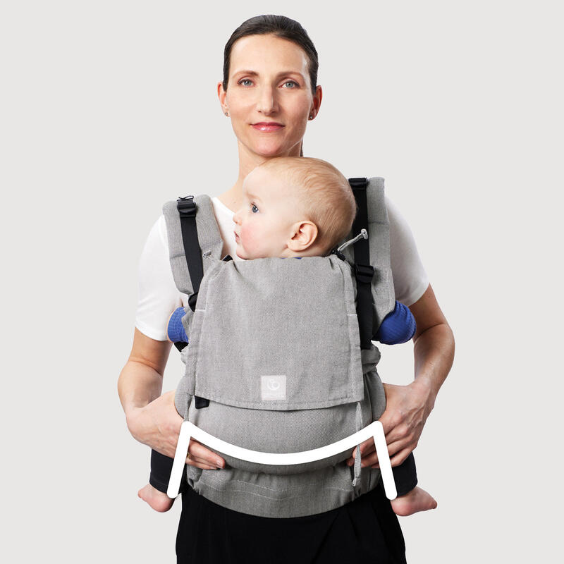 Stokke® Limas™ Carrier Flex Front Carrying: Spread squat position