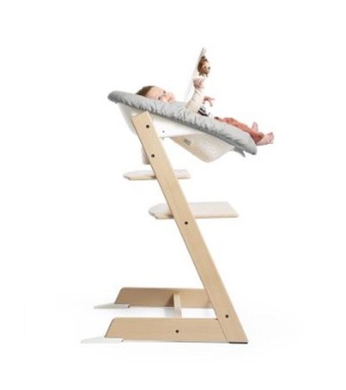Baby with newbornset in tripp trapp chair