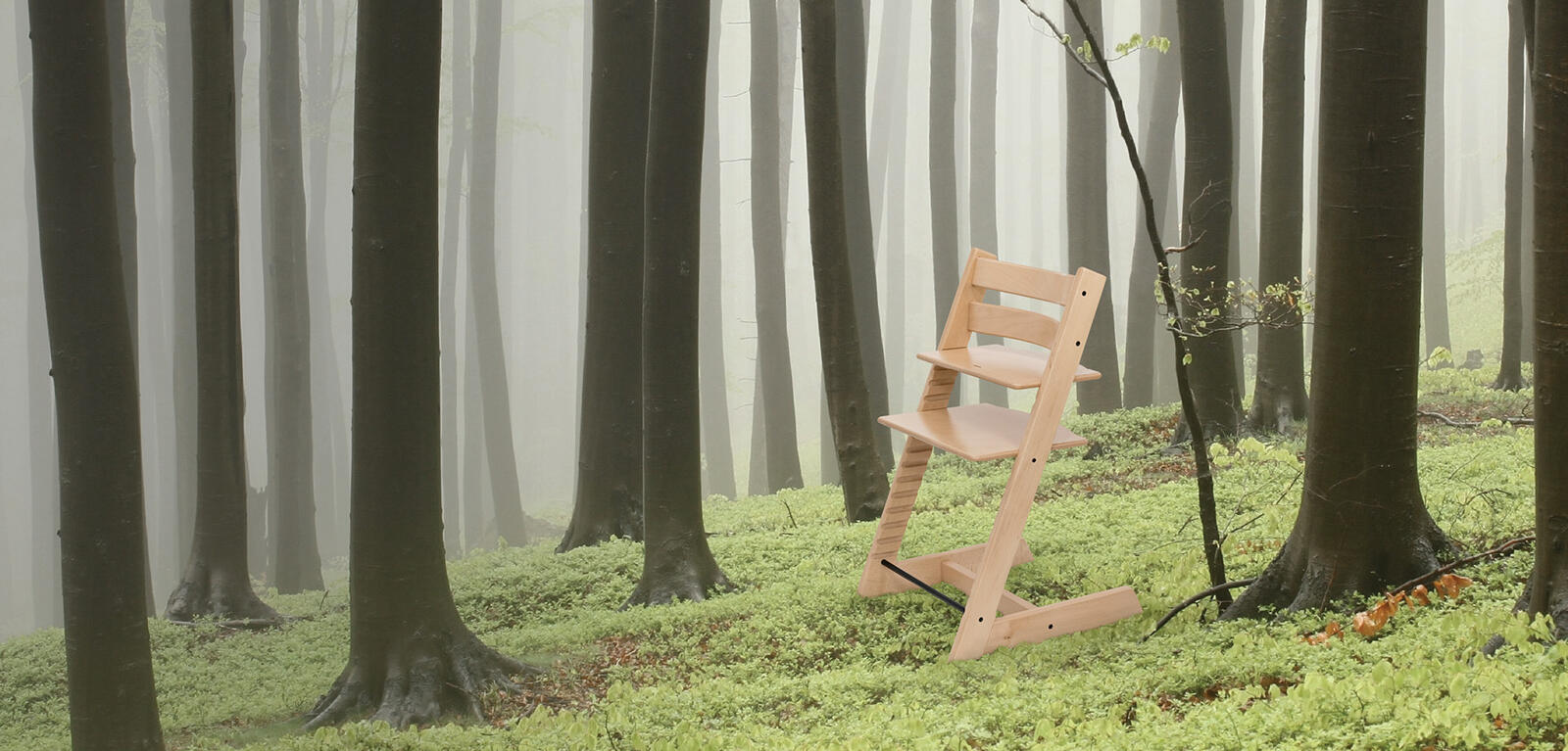 Tripp Trapp chair in the forest