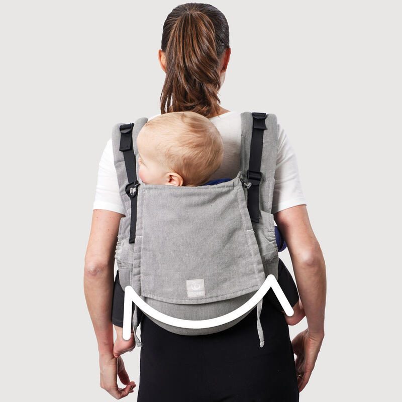 Stokke® Limas™ Carrier Flex Onbuhimo: Spread squat position