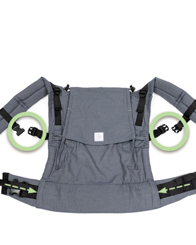 Connect the straps Stokke® Limas™ Carrier Flex