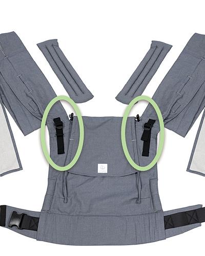 Continuously adjustable Stokke® Limas™ Carrier Plus