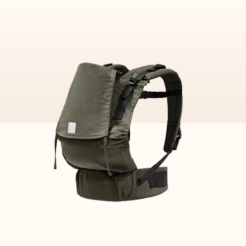 Limas baby carrier flex in color olive green.