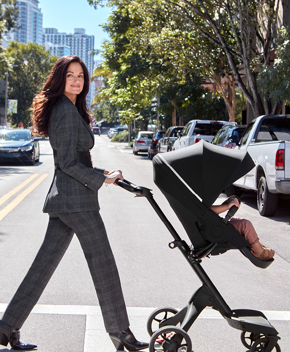 Poussette Haut De Gamme Stokke Xplory X - Siège Réglable, Sécurité Maximale - Pour Nouveau-né Jusqu'à 22 Kg - Pliable D'une Main