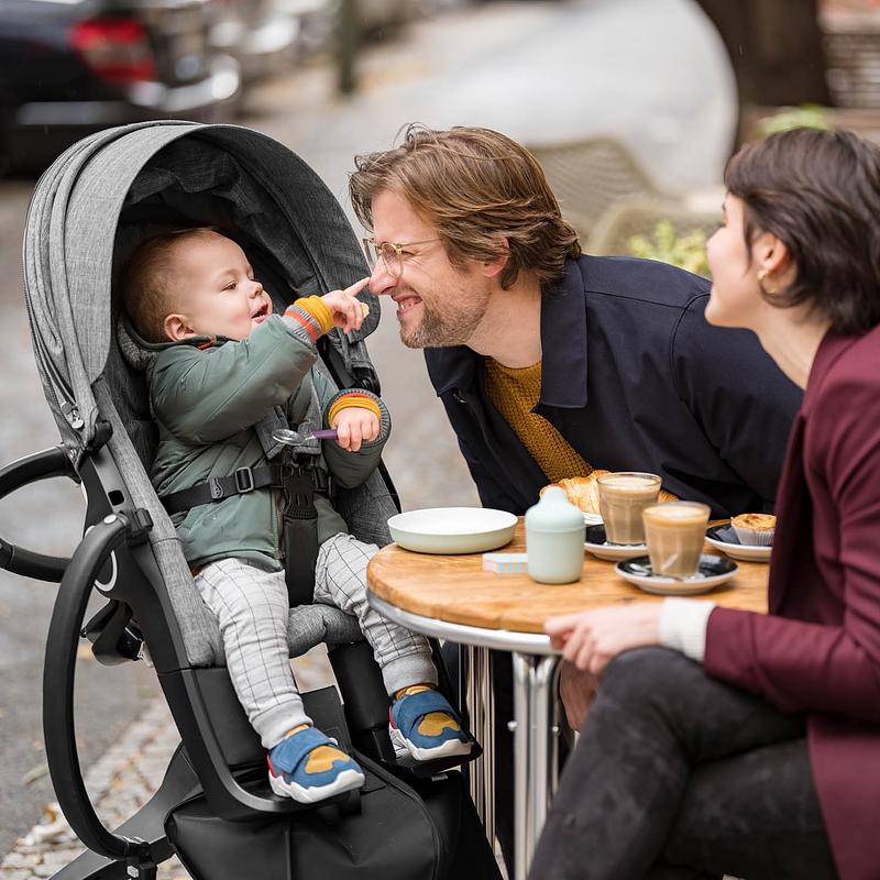 yellow mima stroller