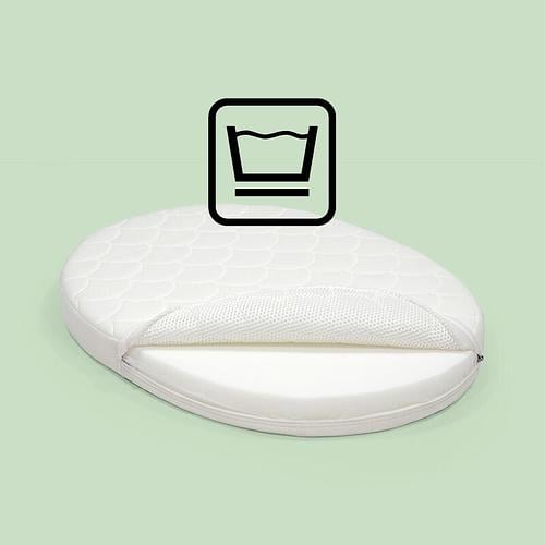White sleepi mini mattress.