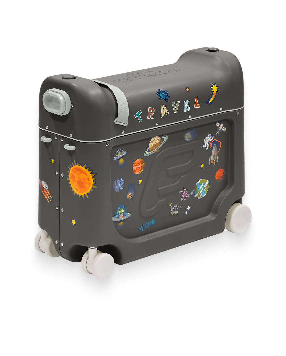 Stokke® JetKids™ BedBox™ - Valise à roulettes et lit, Gris nuit