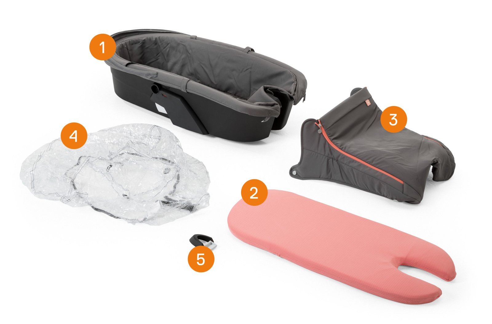 Люлька-переноска Stokke® Xplory® Silver Athleisure