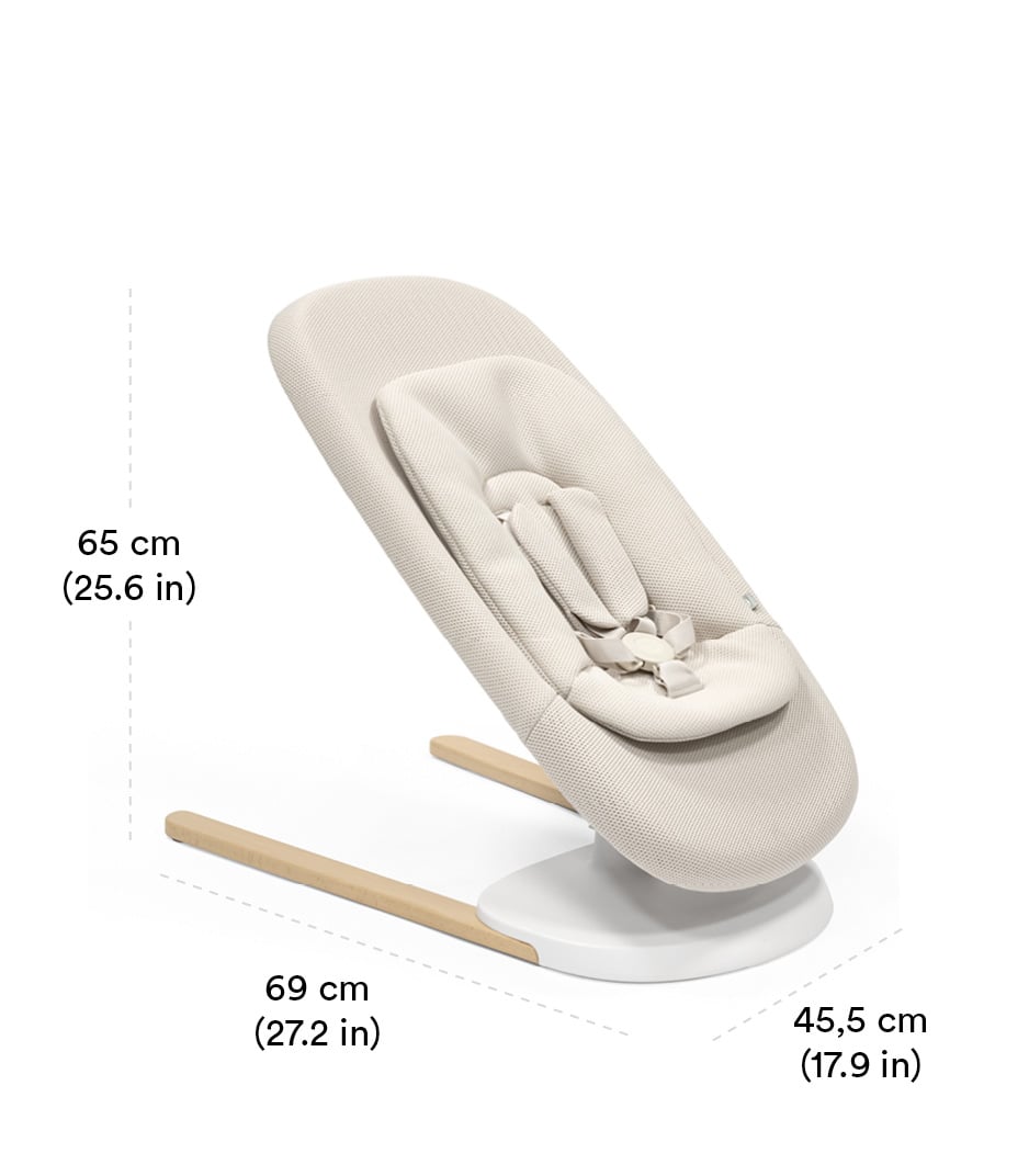 Hamaca y balancín Stokke® Yoga™ arena claro, , Dimensions