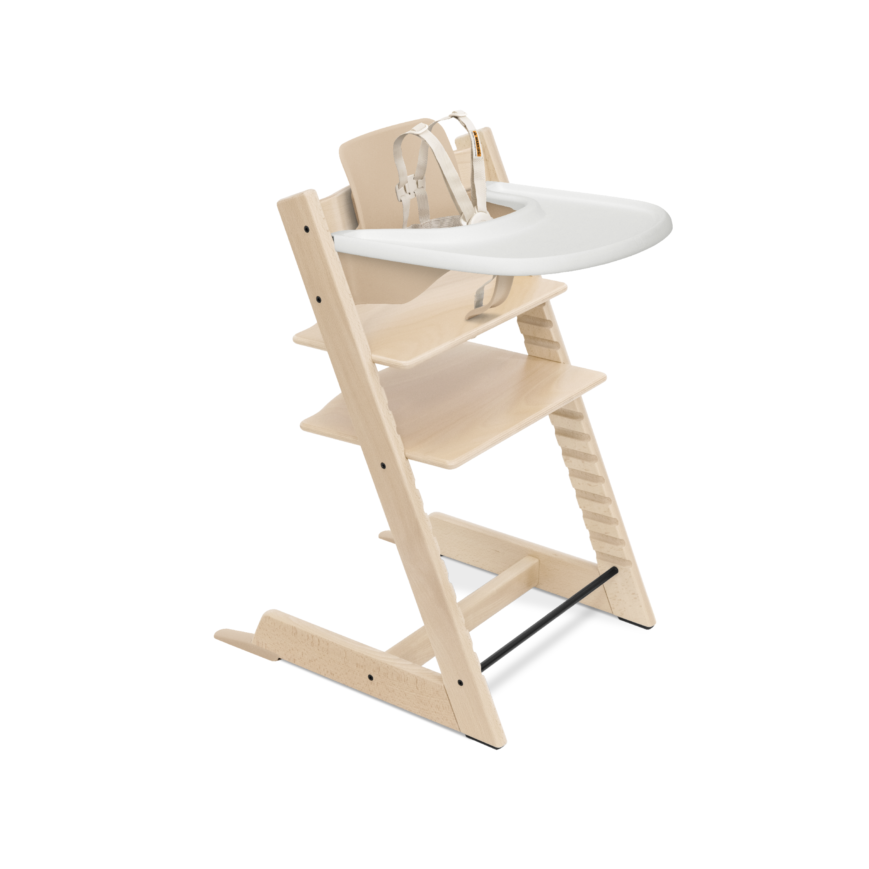 ベビー用家具 Stokke Tray Vanilla /Tripp Trapp Natural Stokke Tripp Trapp Toddler High Chair: Adjustable High Chair