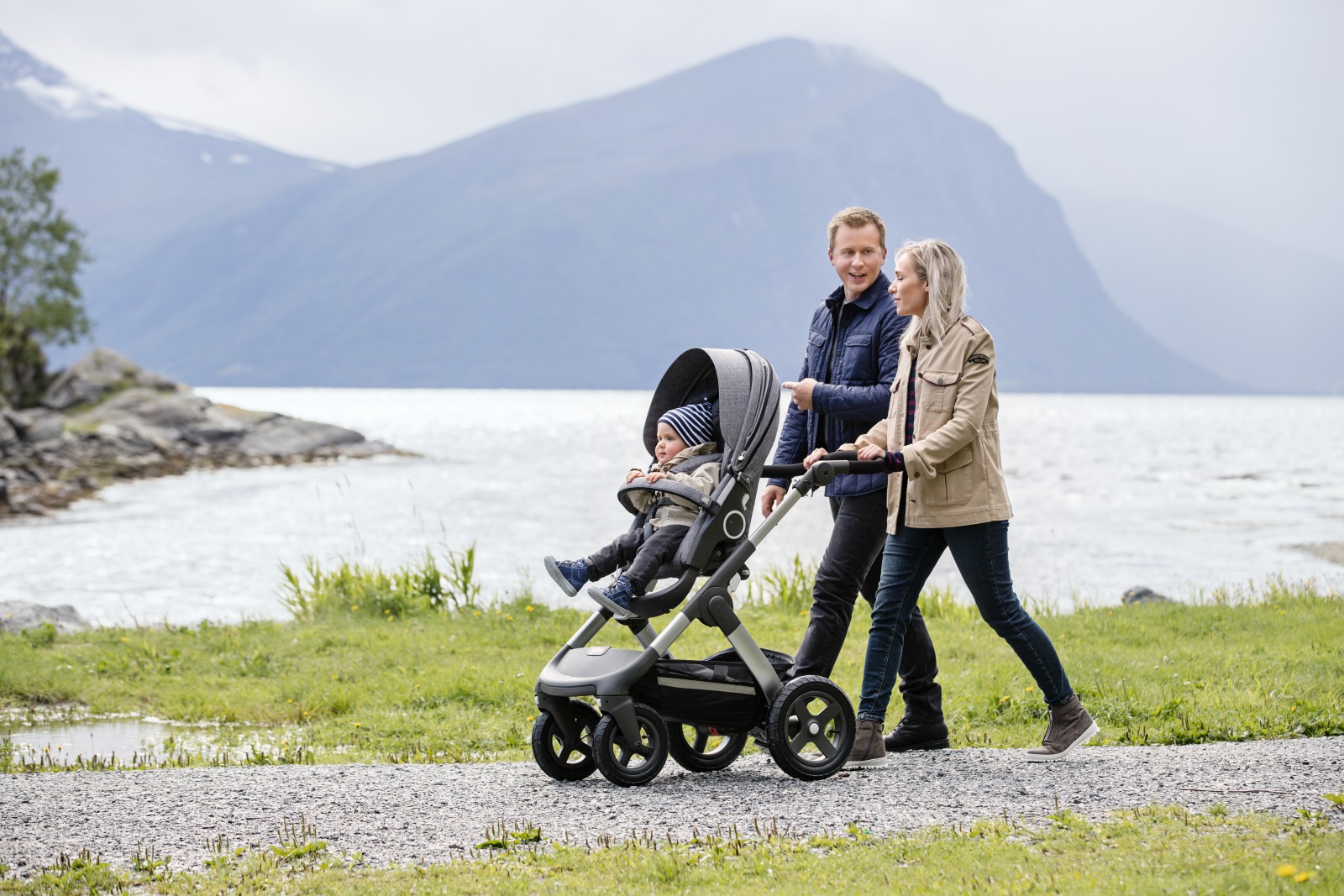 black melange stokke trailz