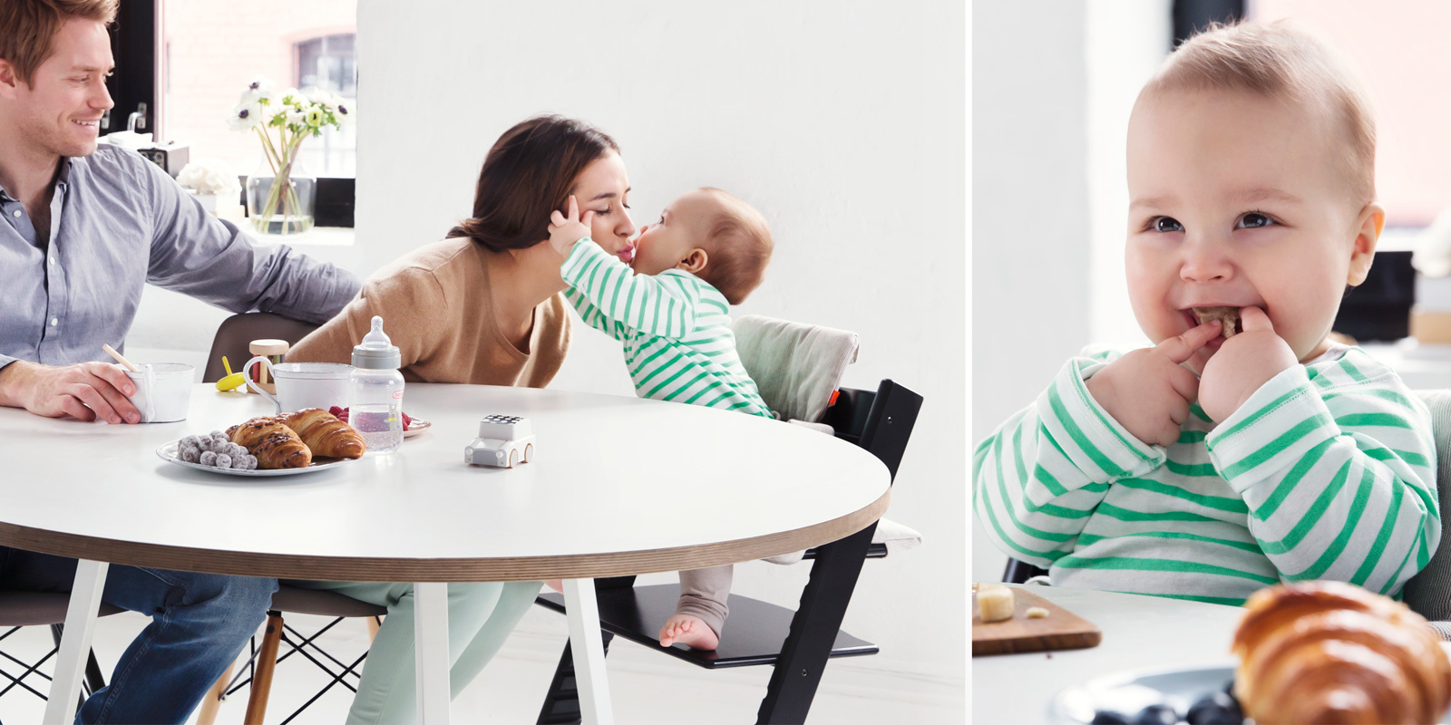 The original tripp trapp® high chair for babies, from stokke