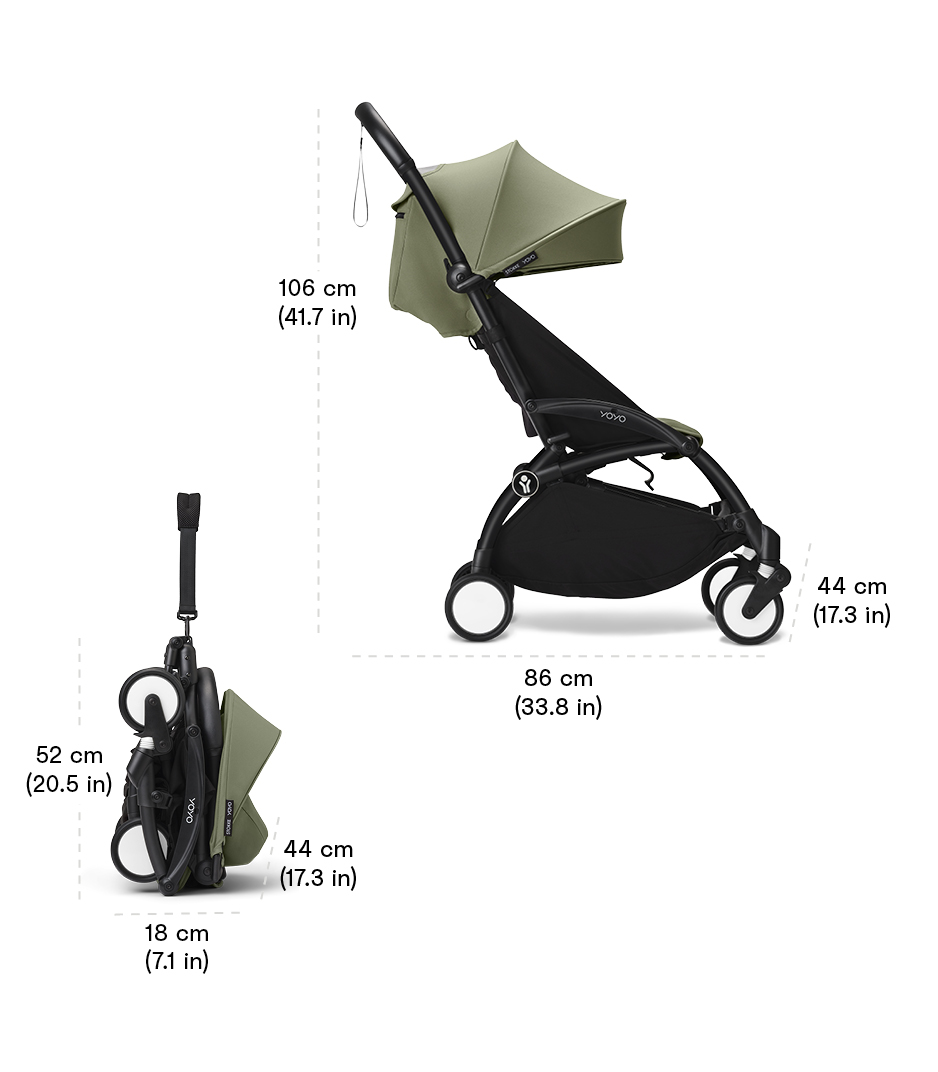 Cochecito Stokke® YOYO³ a partir de los 6 meses, , Dimensions