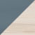 Stokke® Clikk™ Bamboo Natural and Fjord Blue plastic parts.
