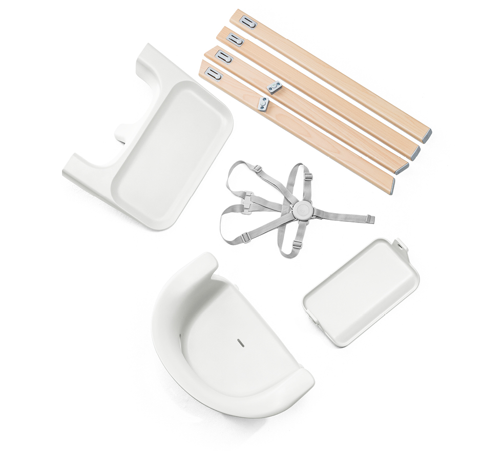 Trona Stokke® Clikk™ Azul Fiordo, Qué incluye