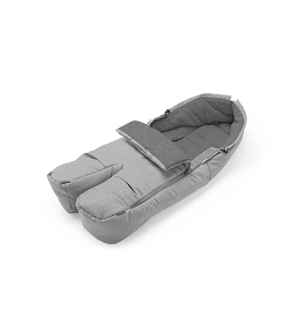 Stokke&reg; Foot Muff, Grey Melange.