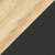 Stokke® Nomi® Colour swatch Oak wood and Black plastic.