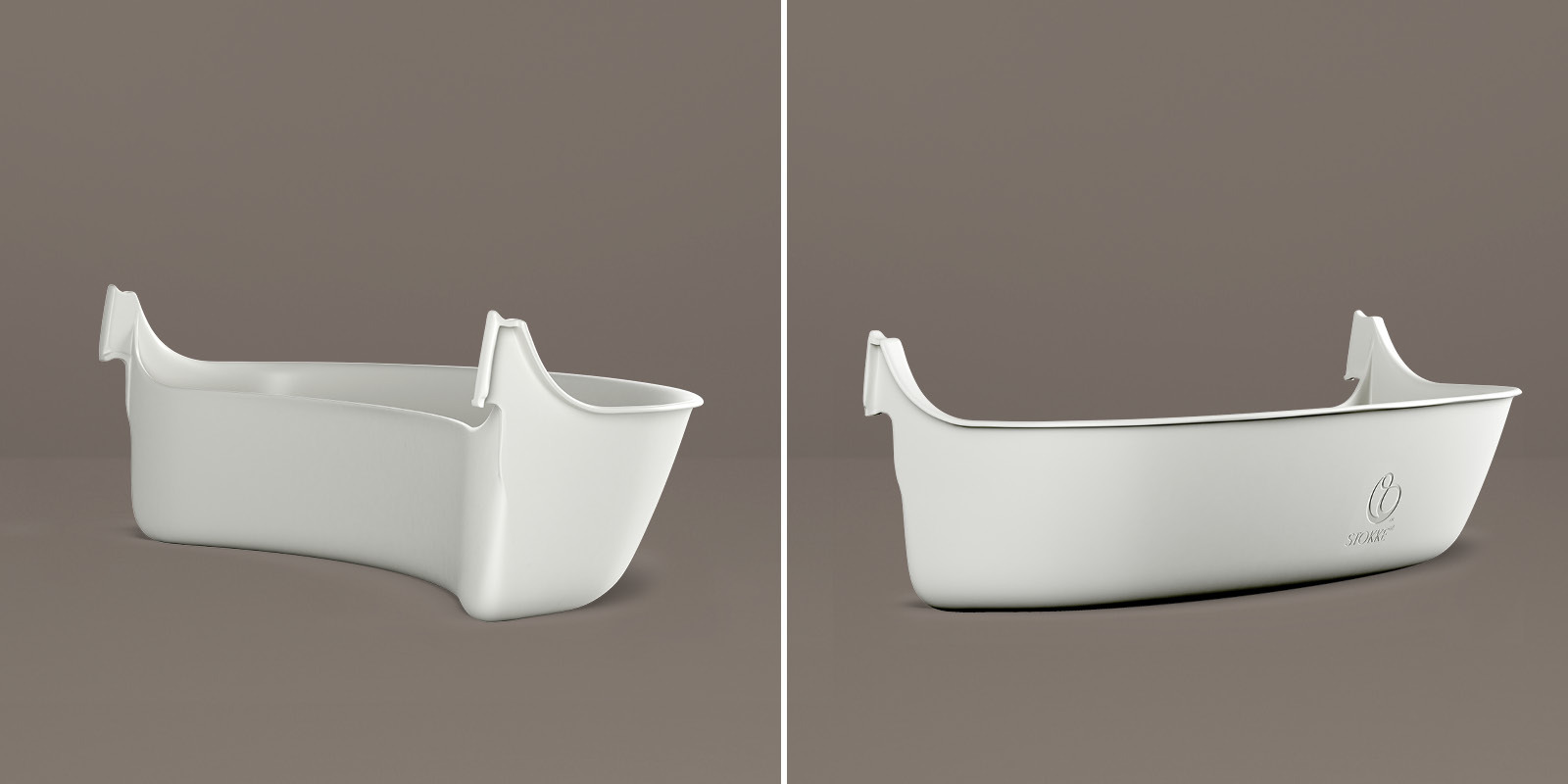 Tripp Trapp&reg; Storage. Rear and Front View.