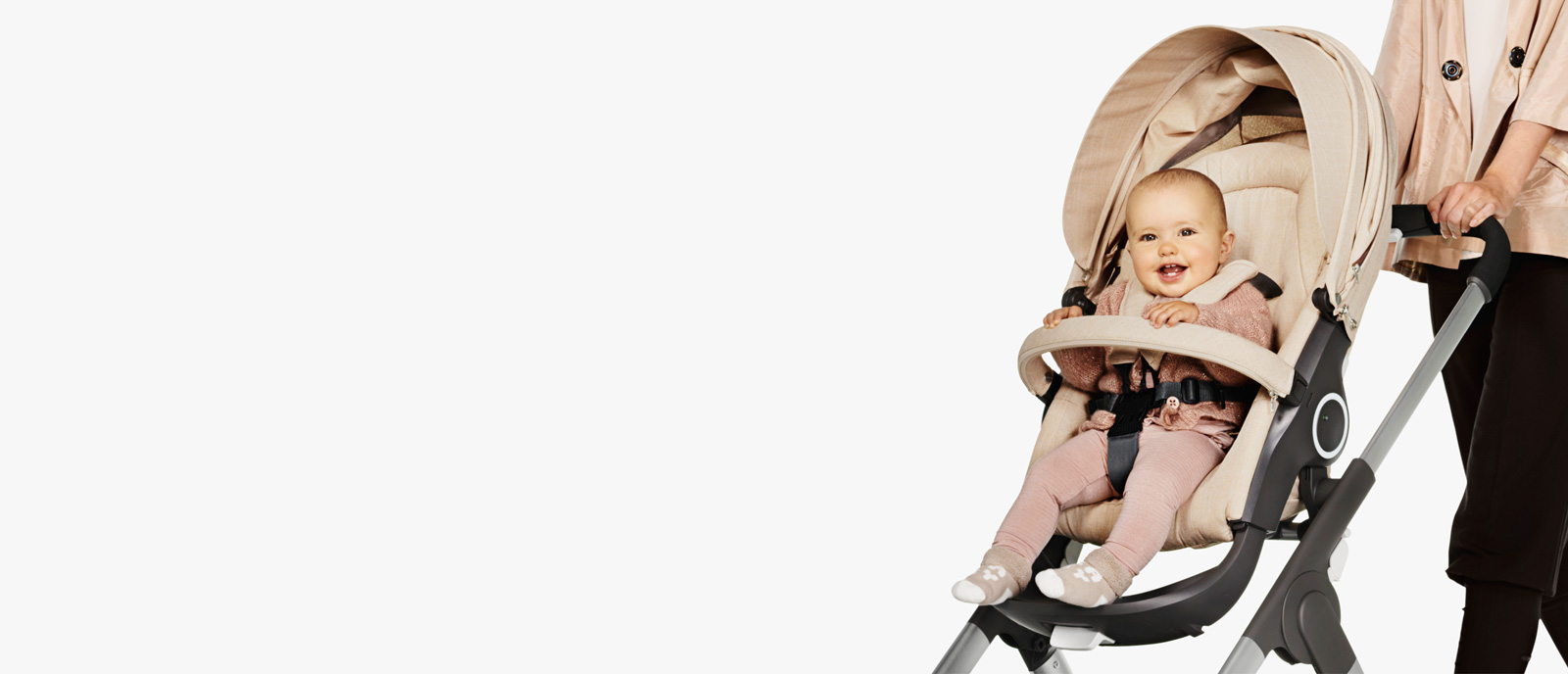 The flexible comfort Stokke® Crusi pushchair